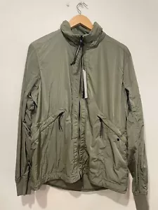 NWT C.P. Company Chrome-R Full Zip Windbreaker Jacket Green/Bronze Green Mens - Picture 1 of 11
