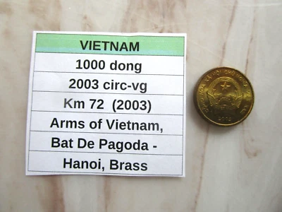 VIETNAM, 1000 dong, 2003 circ, Km 72 (2003) - Image 1 of 3