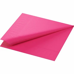 250 DUNI Servietten, fuchsia, 3-lag., 33x33 cm, 1/4, Zelltuchservietten - Bild 1 von 1