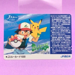 Pikachu, Ash Pokémon 1999 J-Slue Card Nintendo Japanese Anime Japan Retro 702296 - Bild 1 von 5