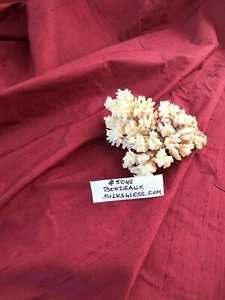 DESIGNER QUALITY SILK DUPIONI, HAND WOVEN - BORDEAUX!!! - Picture 1 of 8