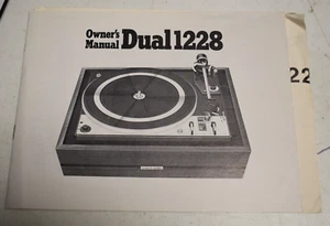 Original Dual 1228 Owner's Manual - Picture 1 of 2