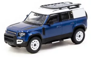 Tarmac T64G-020-BL Land Rover Defender 110 blu scala 1:64 modellino auto - Foto 1 di 4