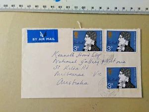 Sobre: Aniversario literario 1971. Tarifa 3p: 9p a Australia - Imagen 1 de 1