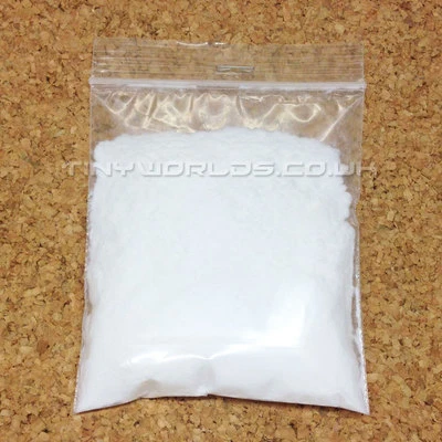TINY WORLDS Snow Flock Scatter Material - 10g Bag - Scenery, Bases, Miniature , Static Grass
