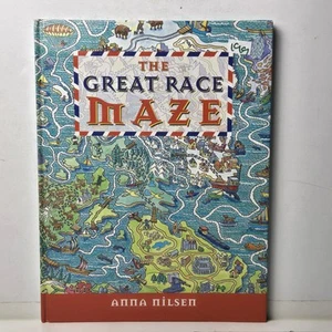 THE GREAT RACE MAZE By Anna Nilsen/Hc/puzzles/games  - Picture 1 of 8