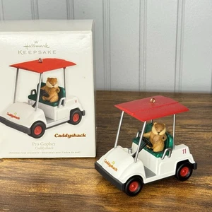 Hallmark Andenken Ornament 2011 Pro Gopher auf Golfwagen Caddyshack - Bild 1 von 10