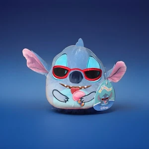 Squishmallows Disney Summer Stitch mit Eistüte & Sonnenbrille 8 Zoll Plüsch - Bild 1 von 4