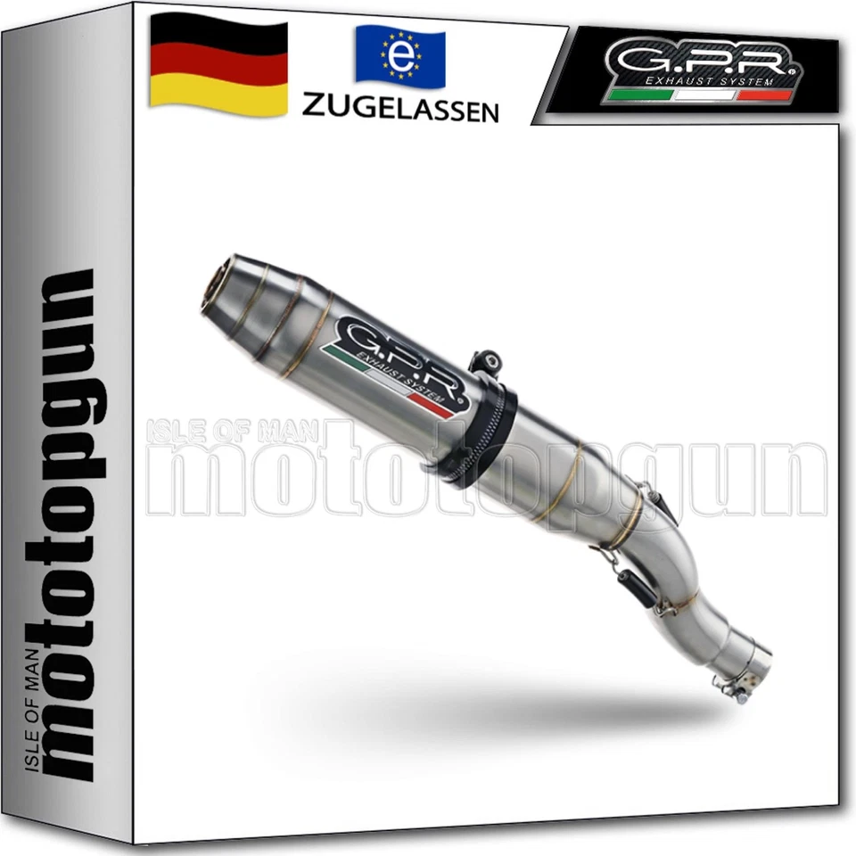 Fantic Motor Xmf 125 2021-2022 e5 GPR Deeptone Inox Homologated Slip-On Auspuff