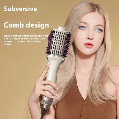3-in-1 Hot Air Brush Styler Hair Dryer Volumizing Blow Dryer Comb Straightener - Image 1 of 4
