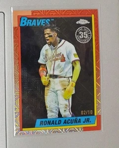 2025 Topps Update Ronald Acuna Jr Silver Pack Black Refractor #2/10  - Bild 1 von 1