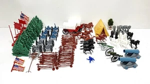Bürgerkrieg Armee Männer zum Handeln Kanonen Bäume Zaun Deluxe Spielset 120 Teile KEINE SOLDATEN - Bild 1 von 8