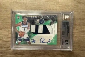 ANTHONY EDWARDS Origins Rookie Jersey Patch Autograph 2020-21 RPA /5 RC #RJA-EDW - Bild 1 von 2