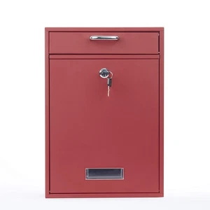 Wall Mounted Locking Vertical Dropbox Mailbox - Safe and Secure | Made with G... - Picture 1 of 9