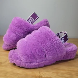 Ugg Fluff Yeah Slides Mujer Talla 6 Juvenil 4 Berrylicious Púrpura - Imagen 1 de 9