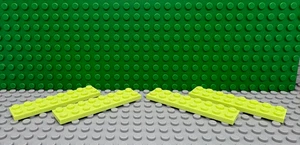 Lego 4 verde amarillento 2x8 placa base NUEVO - Imagen 1 de 1