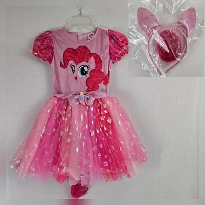 My Little Pony Pinkie Pie Halloween Costume Child MD 8-10, Dress, Headband, Hair - Image 1 of 4