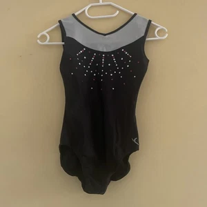Mädchen Turnanzug 146 schwarz Pailletten - Bild 1 von 3