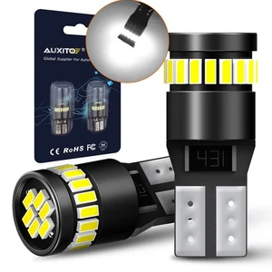 2X T10 LED License Plate Light Bulbs AUXITO White 2825 168 194 158 6000K Lamps - Picture 1 of 10