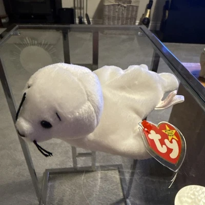 Vintage Collectable TY Beanie Babies Bear - Seamore Seal 1996 - pvc pellets new - Image 1 of 4