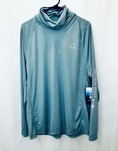 Silver Bait Mens Performance Long Sleeve Fishing Shirt/Size Large/Seafoam Green - Picture 1 of 6