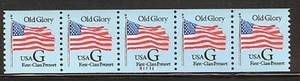 USA PNC SC# 2888 "G" OLD GLORY 25c PRESORT-PL#S11111-FINGERPRINTS ON BACK $ DROP - Picture 1 of 1