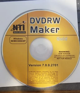 Vintage DVDRW Maker Gold Version 7.0.0.2701 !!! Disk Only !!! - Picture 1 of 1