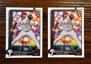 (2) Card Lot - Tyler Phillips Philadelphia Phillies 2025 Topps Base RC #293 - Picture 1 of 2