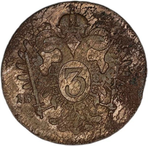 AUSTRIA coin 3 incrociatori 1801 F fine - Foto 1 di 7