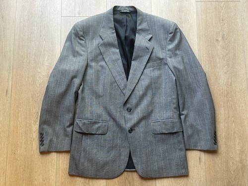 Blazer Burberry vintage uomo 40R Glen a quadri tutta lana cappotto sportivo Union Made USA