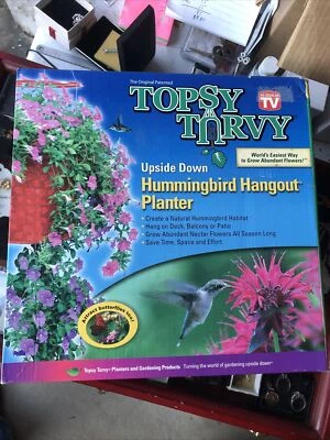 Maceta invertida Topsy Turvy TT151112 Hummingbird, roja Foto 1 de 2