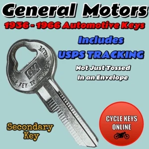 1936-1966 GM Buick Cadillac Oldsmobile cut by code keys to key codes 8251-8500 - Bild 1 von 5
