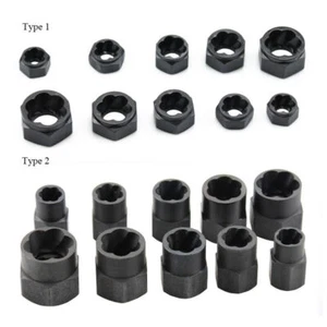 10pcs High/Low Broken Bolt Nut Remover Extractor Set Craftsman Damaged Stripped - Picture 1 of 13