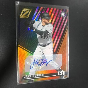 Jake Burger 2022 Chronicles Zenith Rookie Auto Autograph RC #10 White Sox