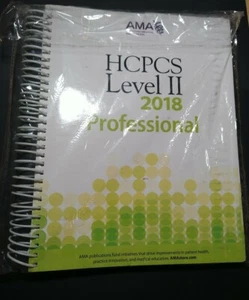 HCPCS Level II 2018 Professional Edition by American Medical Association Spiral  - Imagen 1 de 2