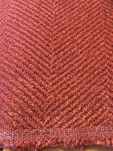 Upholstery Fabric Red Polyester 5.75 Yds - Picture 1 of 5