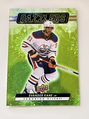 2023-24 Upper Deck Series 1 - Dazzlers Green #DZ-15 Evander Kane Edmonton Oilers - Image 1 of 2