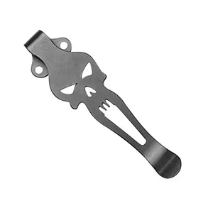 Titanium C41 Back Clip for Spyderco C41 Native 5 Lightweight FRN Folding Knife - Zdjęcie 1 z 9