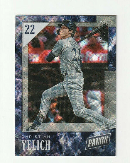 2019 CHRISTIAN YELICH PANINI BLACK FRIDAY FUTURE FRAMES REFRACTOR #76/99 BREWERS - Image 1 of 1