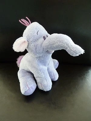 55. DOUDOU PELUCHE DISNEY NICOTOY LUMPY L' ELEPHANT ROSE MAUVE TRES BON ETAT - Photo 1/3