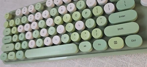 Ubotie Sweet Retro Keyboard in Green--JUST FOR PARTS - Picture 1 of 9