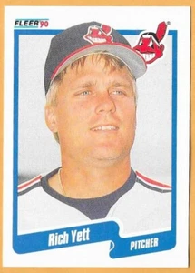 RICH YETT CLEVELAND INDIANS #504 - FLEER NM-MT 1990 - Picture 1 of 2