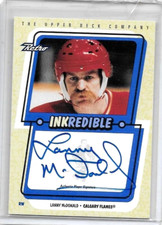 LANNY McDONALD 1999 UPPER DECK RETRO INKREDIBLE CERTIFIED AUTOGRAPH ~ HOF