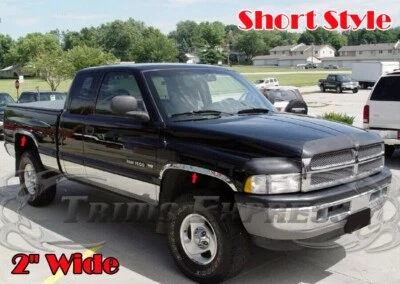 para: Dodge Ram 1500/ 2500 1994-2001 guardabarros de acero inoxidable rueda pozo 4 piezas 2" S Foto 1 de 4