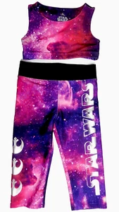 DISNEY Star Wars Top w/ Leggings 2 Pc SET Girls S 4-5 Galaxy Print Rare - Picture 1 of 9