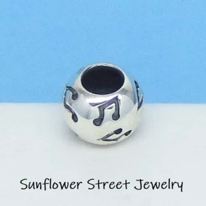 Music Notes European Charm 925 Sterling Silver 240507 - Picture 1 of 3
