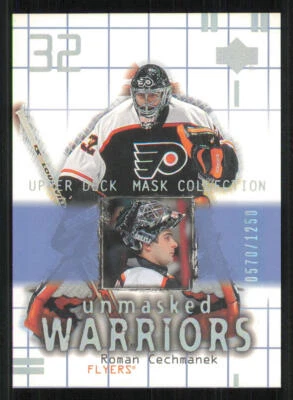 2001-02 UD Mask Collection #184 Roman Cechmanek UW /1250 - Image 1 of 2