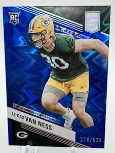 2023 Donruss Elite Lukas Van Ness RC 278/625 Blue Status Explosion #162 Packers - Picture 1 of 3