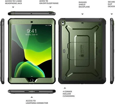SUPCASE Fullbody Case Built Screen Tablet Cover For Apple iPad 10.2" 7th 8th 9th - Image 1 of 4