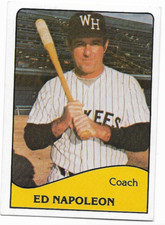 Ed Napoleon 1979 TCMA West Haven Yankees Rare Minor League Card #2